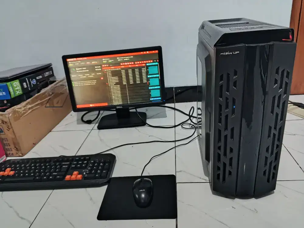 Jual PC fulset murah core i5, 8/128/500, Dell 19' KB MS new