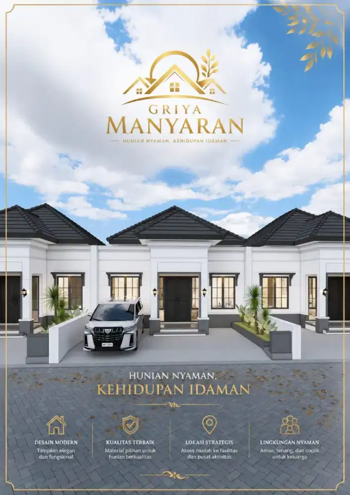 DI JUAL RUMAH BARU DI MANYARAN