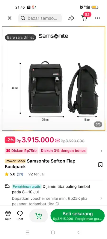 Tas Samsonite original