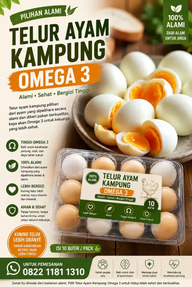 Telur Kampung Omega 3