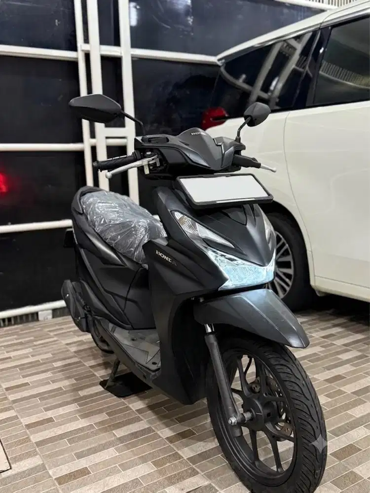 KM 300! Honda Beat SMARTKEY 2024 Model 2025 Warna Hitam Doff
