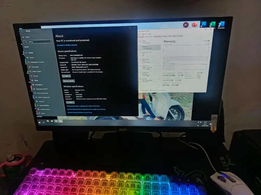 PC GAMING/EDITING RYZEN 3 RAM 12GB DDR 4