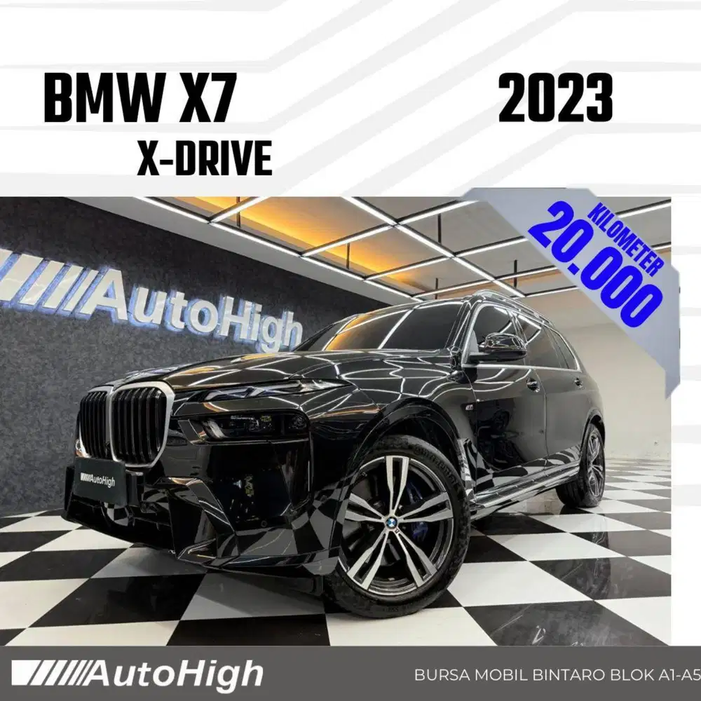 DP10% [Km20.000] X7 M-Sport 2023 Black Reg 2022 #AUTOHIGH