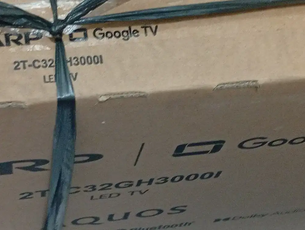 DIJUAL GOOGLE TV SHARP 32 MASIH GRESS BARU BELOM DIPAKAI SMA SKALI TV