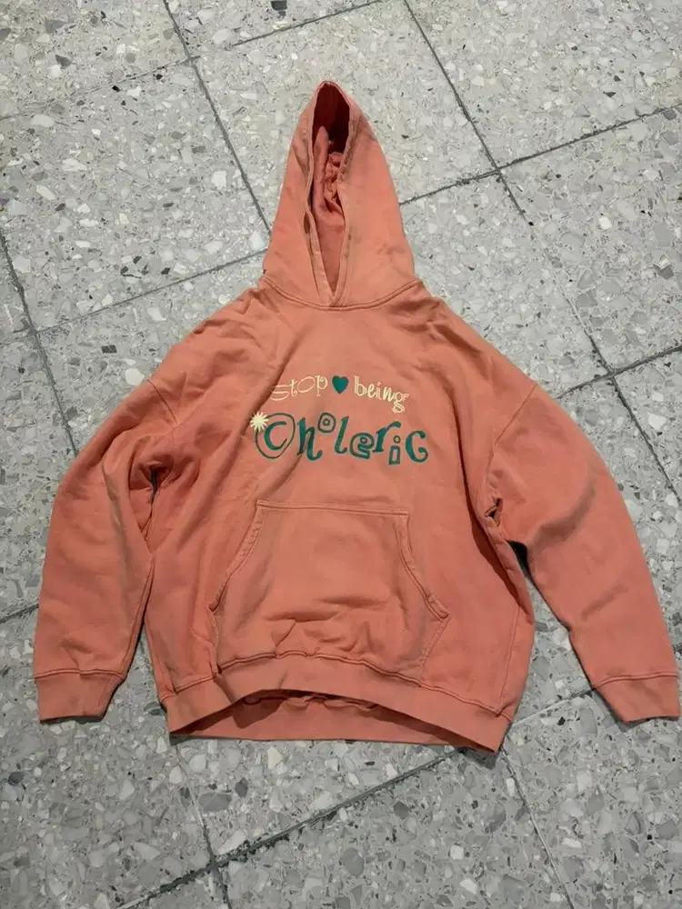 Jaket pink dan abu