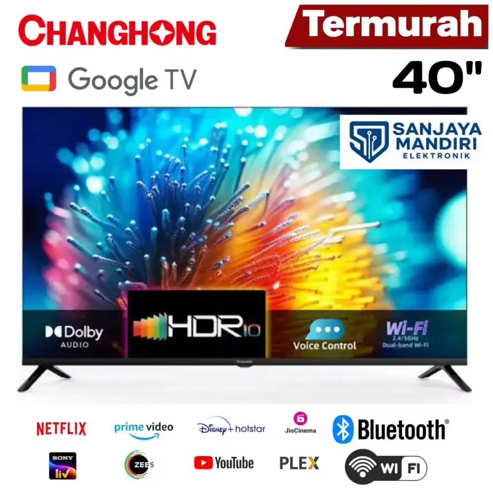 CHANGHONG GOOGLE TV DIGITAL 40 L40M91 FHD /Playstore/Netflix/Youtube