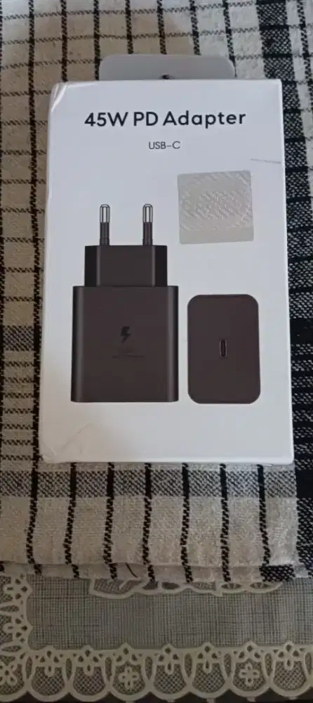 Charger SamsungOriginal 45Watt Hitam TipeC Super Fast ChargeBaru
