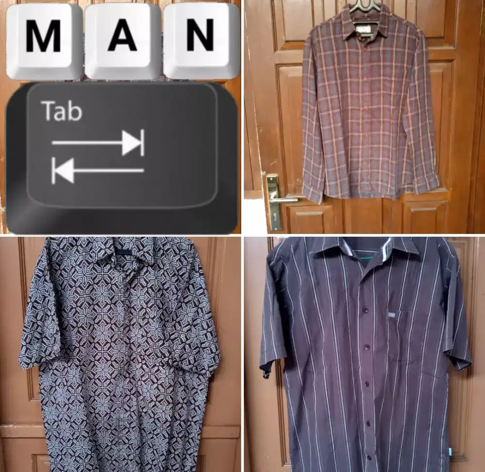Jual borongan kemeja flannel dan batik 3pc no eiger