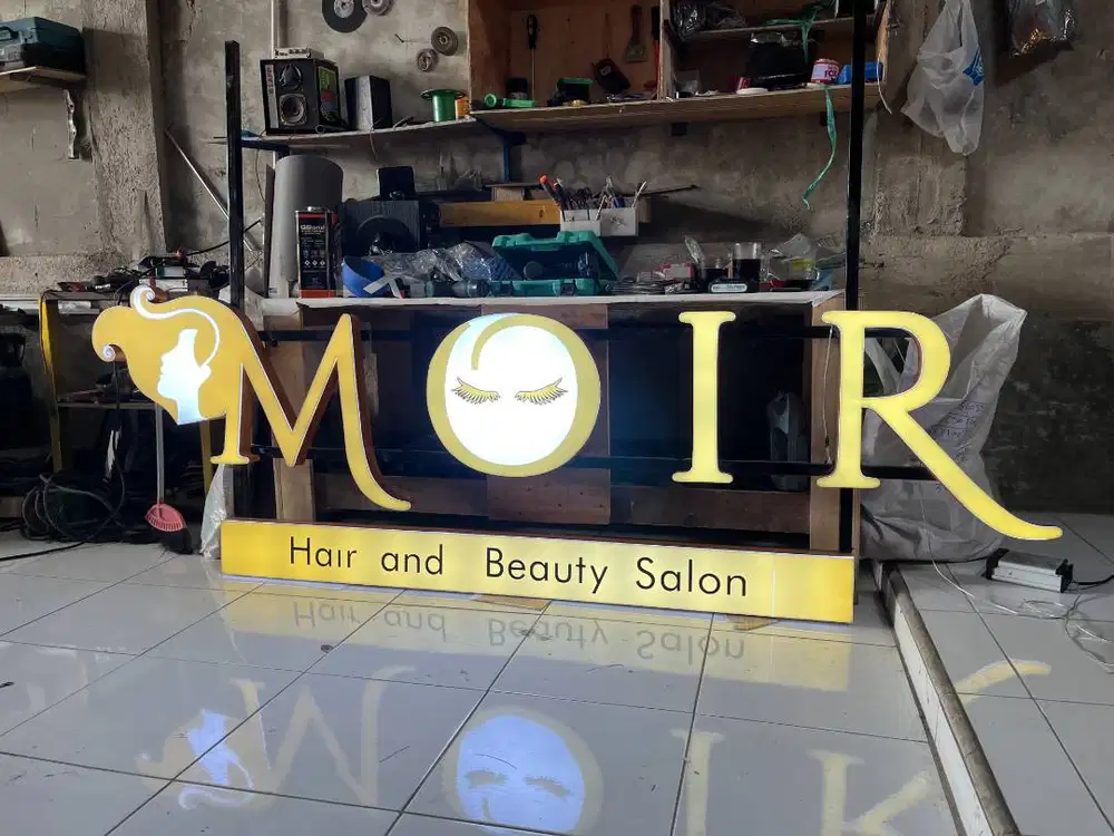 Letter Sign Akrilik, Huruf Timbul & Neon Box
