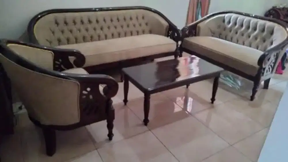 Sofa jati tua Asli