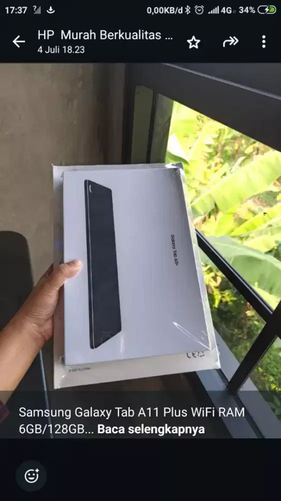 Tablet tab Samsung A11 plus wifi