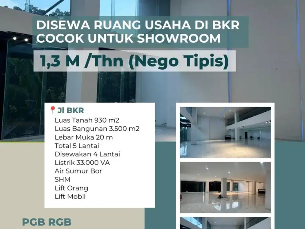Di Sewakan Ruang Usaha Mainroad BKR Buah Batu Bandung Cocok Untuk Showroom mobil ada lift ,Kantor,Sekolahan Buahbatu
