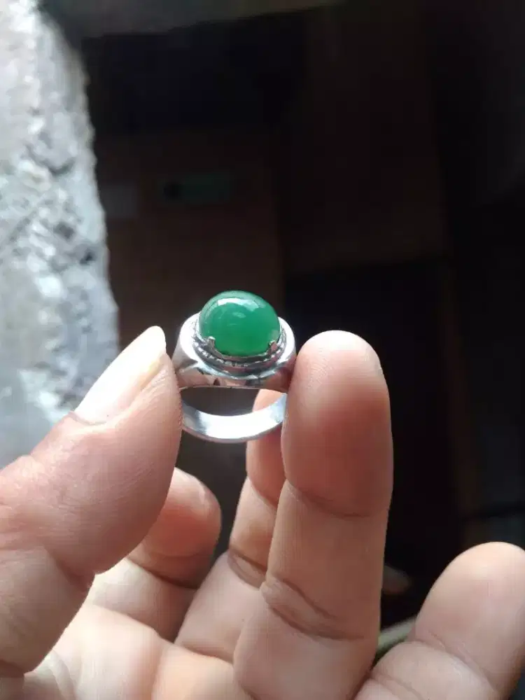 Cincin Giok Burma Hijau