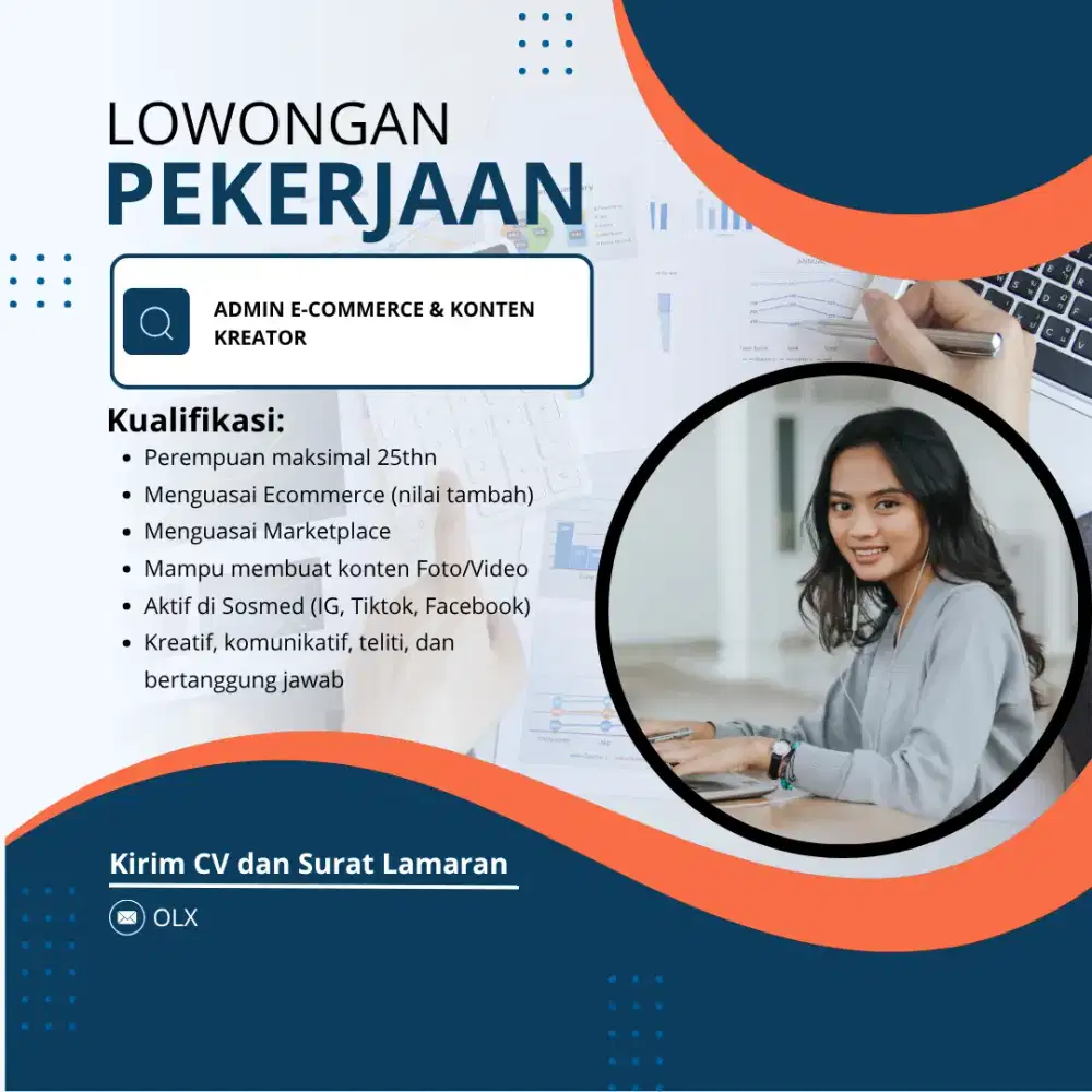 Loker admin e-commerce konten kreator