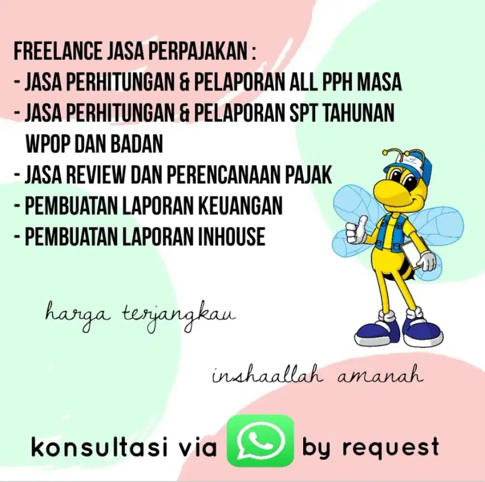 JASA PAJAK : PEMBUATAN LAPORAN KEUANGAN UNTUK SPT OP&BADAN