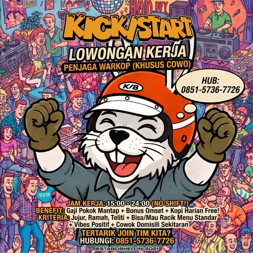 KERJA RASA NONGKRONG? BISA BANGET DI KICK/START!