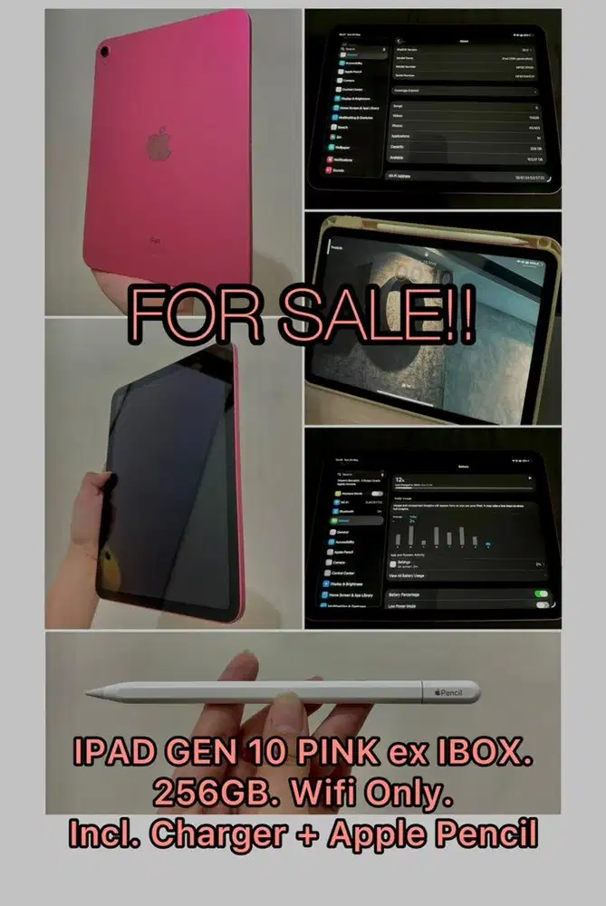 IPAD 10 256GB EX IBOX 100% ORI