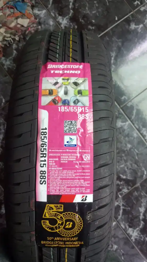 Jual ban Bridgestone Tecno 185/65/15 baru