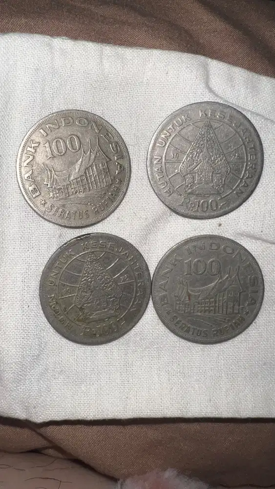 Rp 100 UANG KOIN ASLI/ORIGINAL JADUL/KUNO