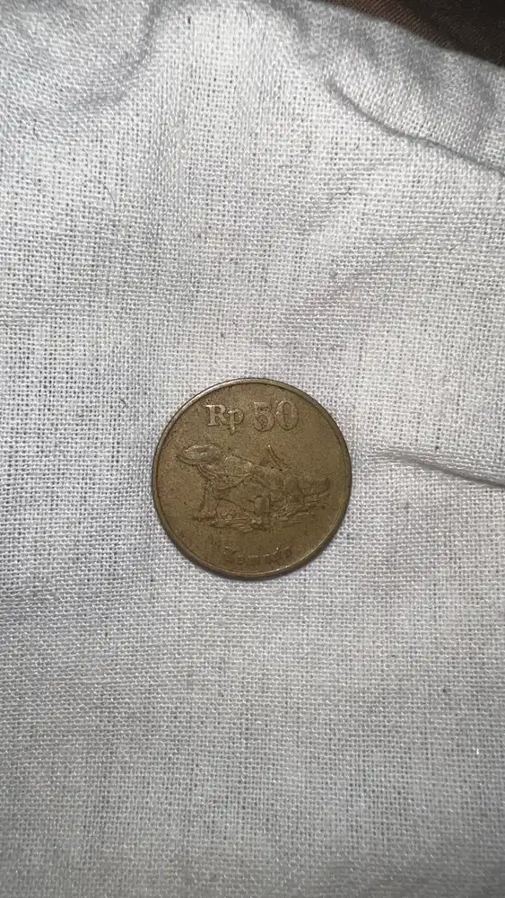 Rp 50 UANG KOIN ASLI/ORIGINAL JADUL/KUNO