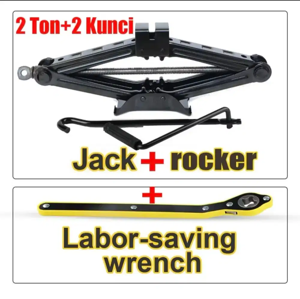 Dongkrak 2 Ton dengan 2 kunci