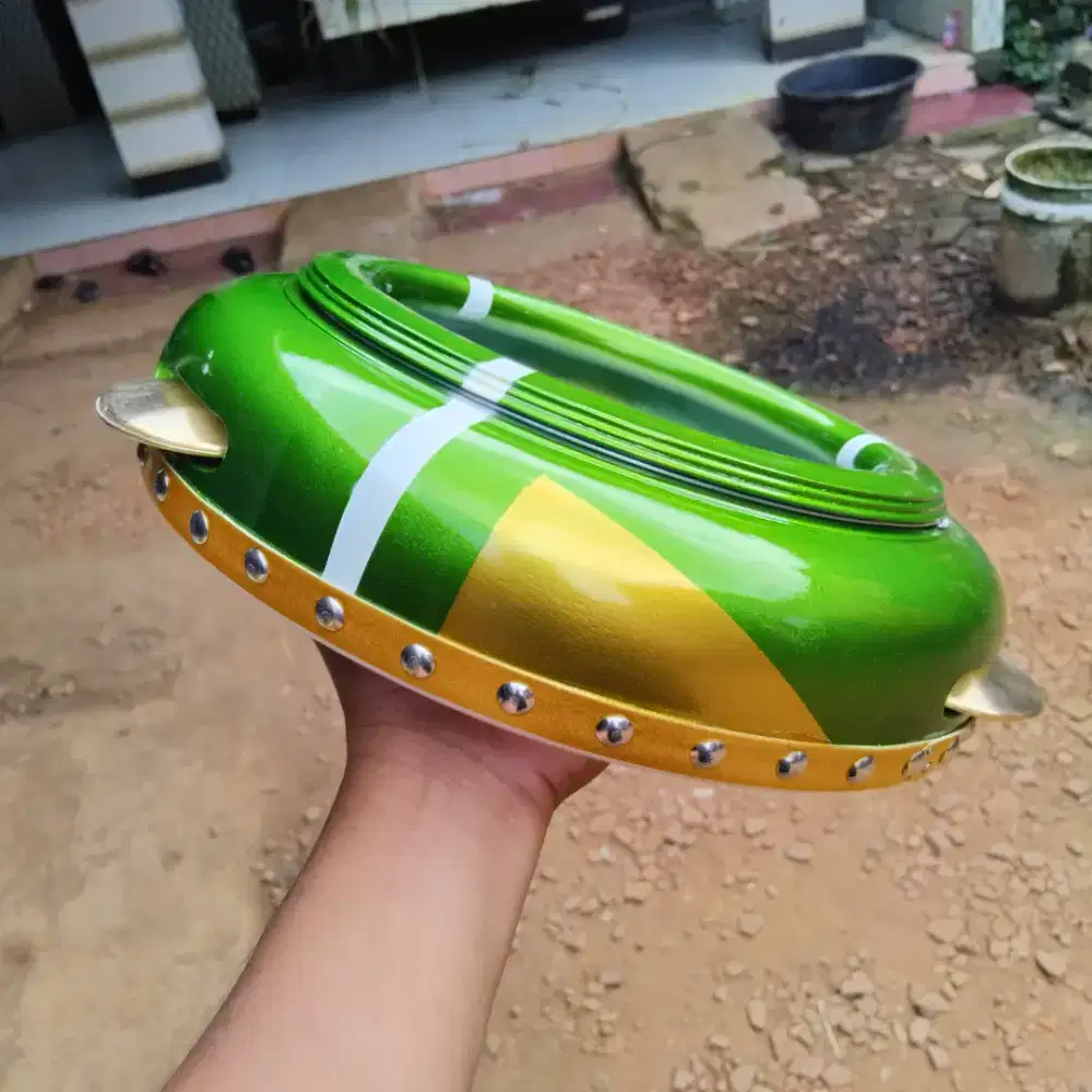 Rebana hadroh ZR jepara ukur 30cm bahan kayu mahuni