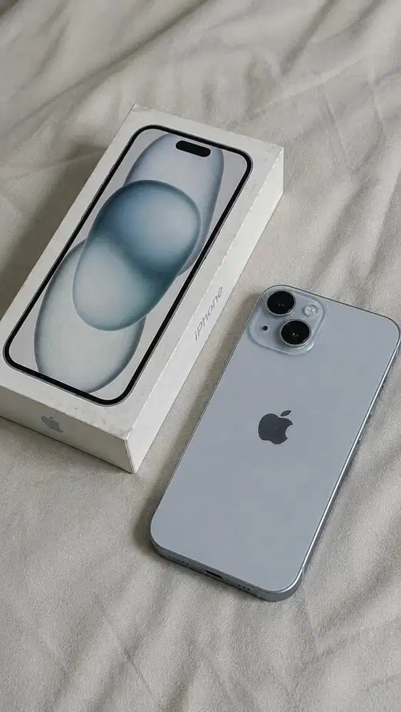 iPhone 15 256GB Blue Inter SIM Lock | Full Normal | Box + Bonus Case