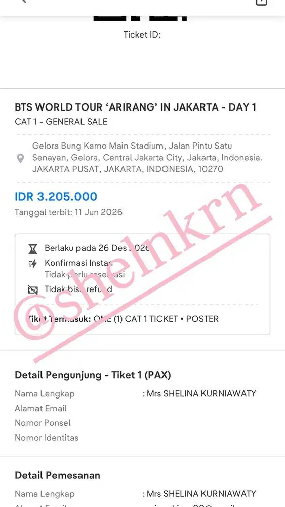 TIKET BTS ARIRANG JAKARTA