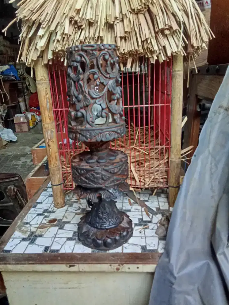 Lampu meja antik vintage