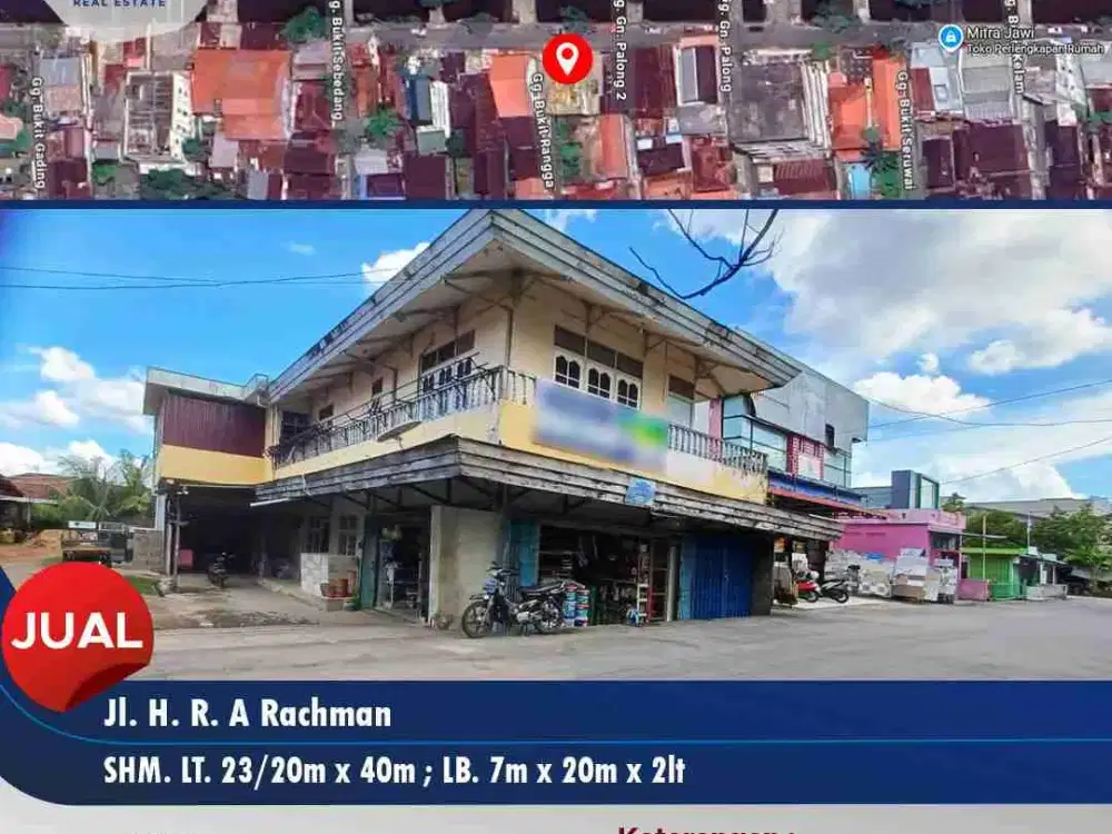 Ruko 2 Lantai Tanah Luas