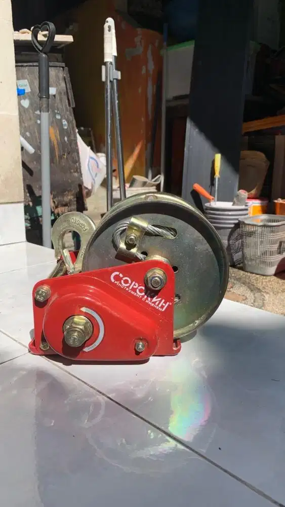 Hand Winch Manual SOROKIN 1.1 ton (1100 Kg) - Derek Tangan Kabel Baja