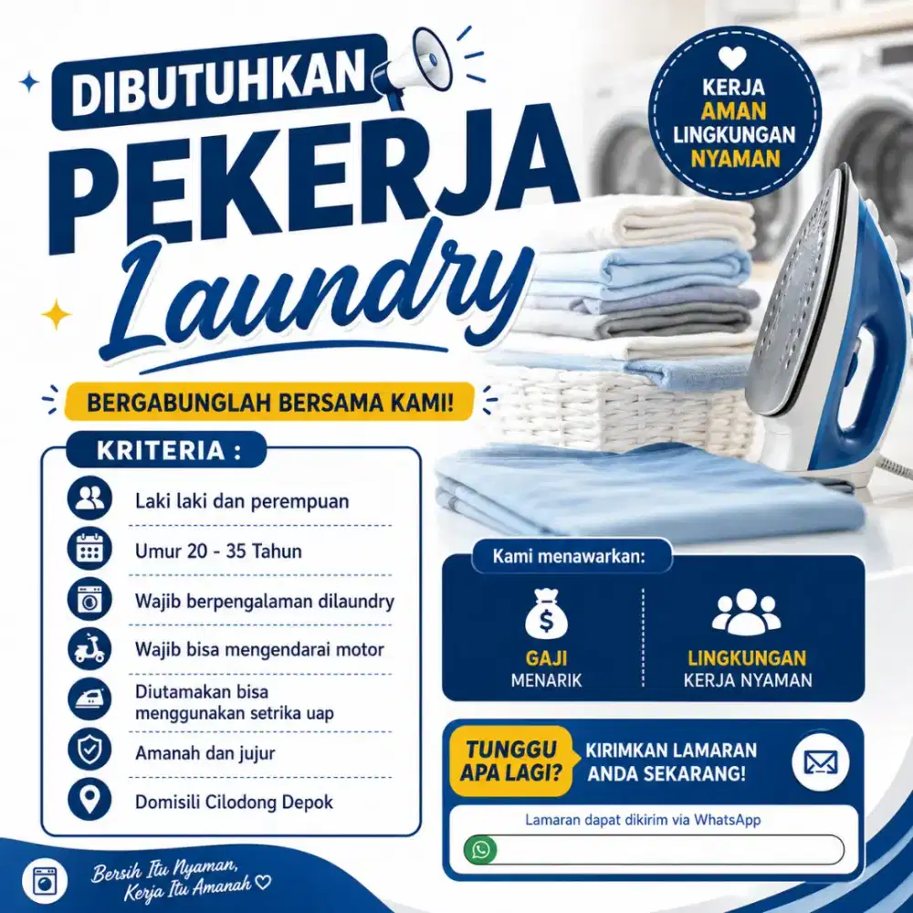 Loker laundry Depok