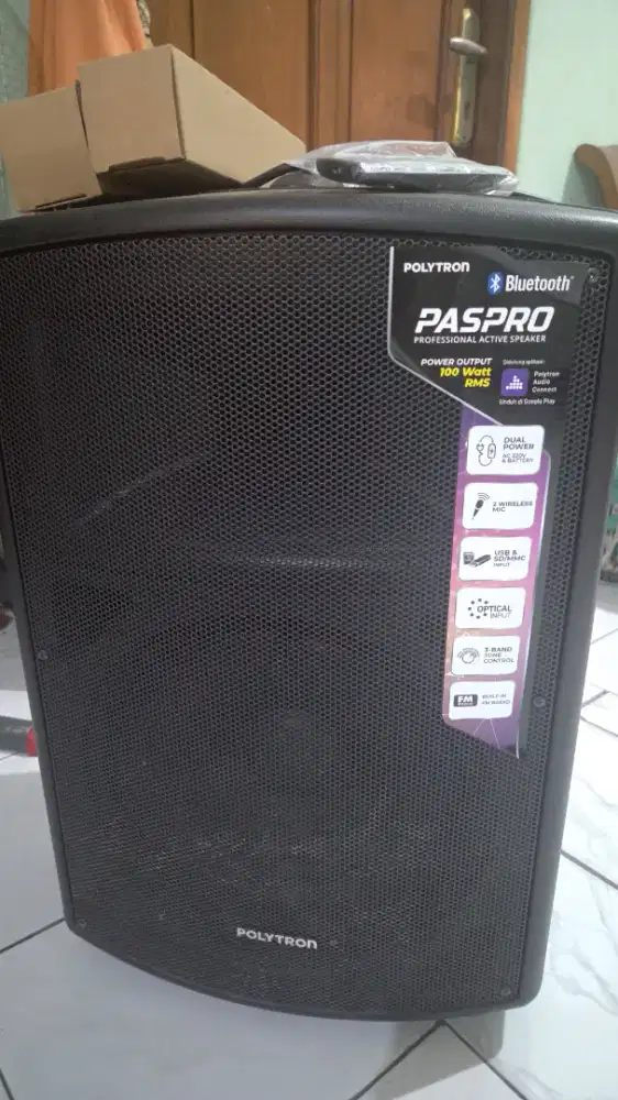 Speaker aktif Polytron PAS PRO 12F3 masih  bagus komplit ori