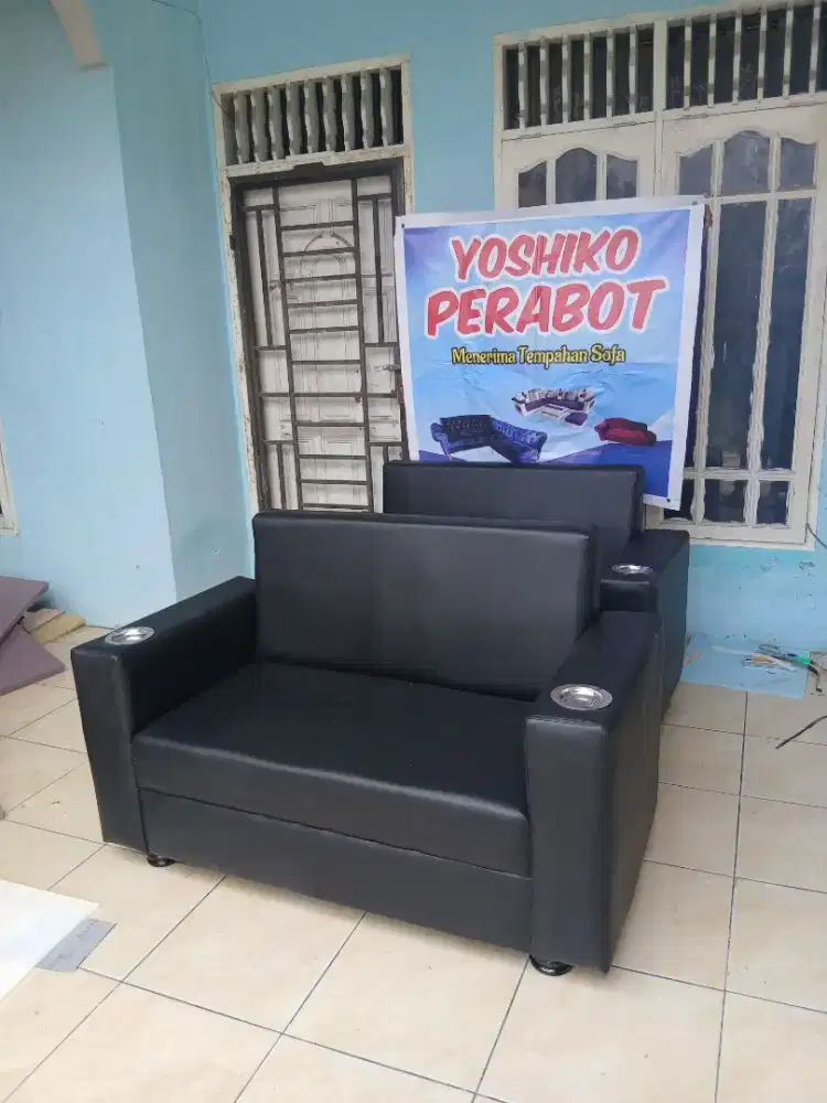 Yoshiko perabot - sofa rental PS barbershop cafe ruang tunggu