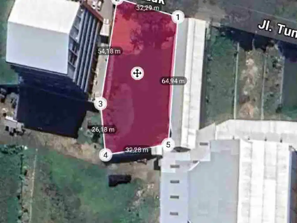Di jual Tanah Poros Hertasning Baru 2500 m2