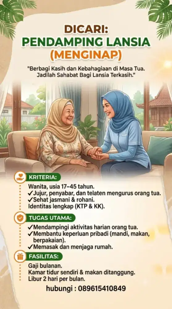 PENDAMPING LANSIA (MENGINAP)