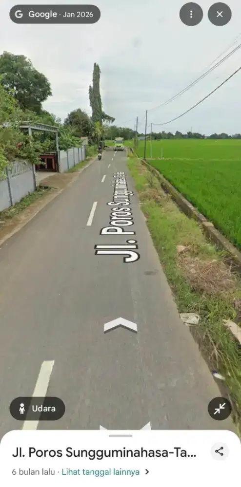 Dijual cepat tanah sawah luas 3000m dekat poros sungguminasa-takalar