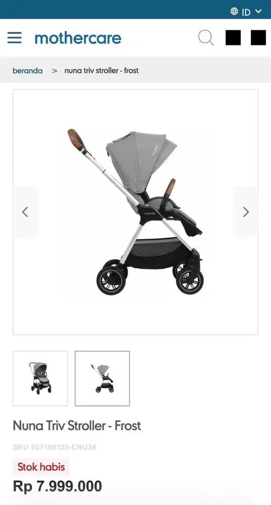 Stroller Nuna Triv Grey