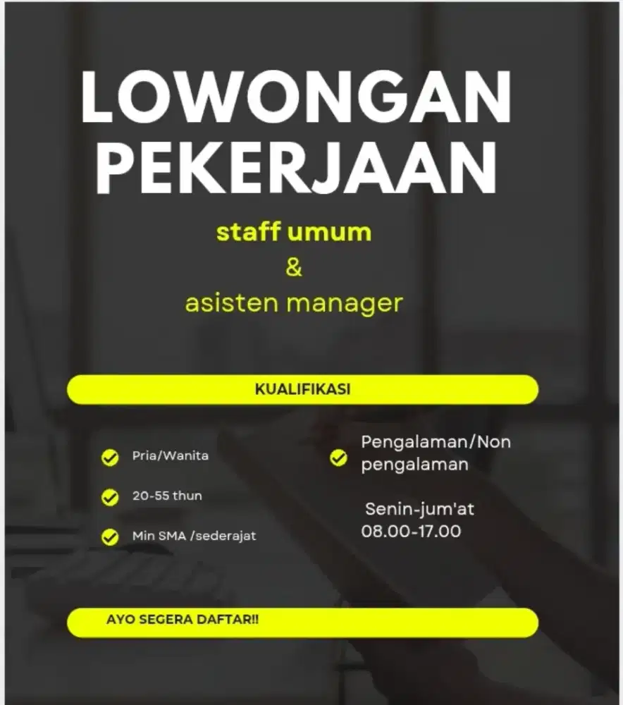 Lowongan kerja Cepat