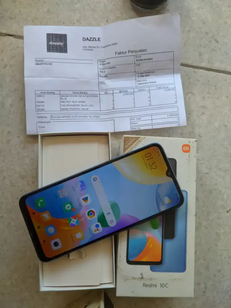 hp redmi 10 c original bekas