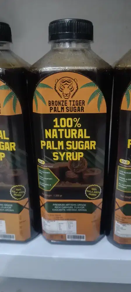 Gula Aren Cair Bronze Tiger palm sugar syrup 1lt / 1,3kg