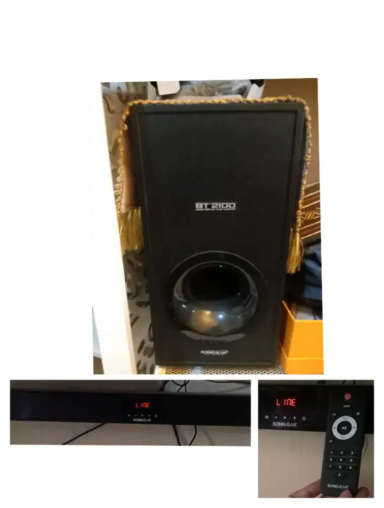 Speaker + Sub Woofer Sonic Gear BT 2100 Bluetooth + remote