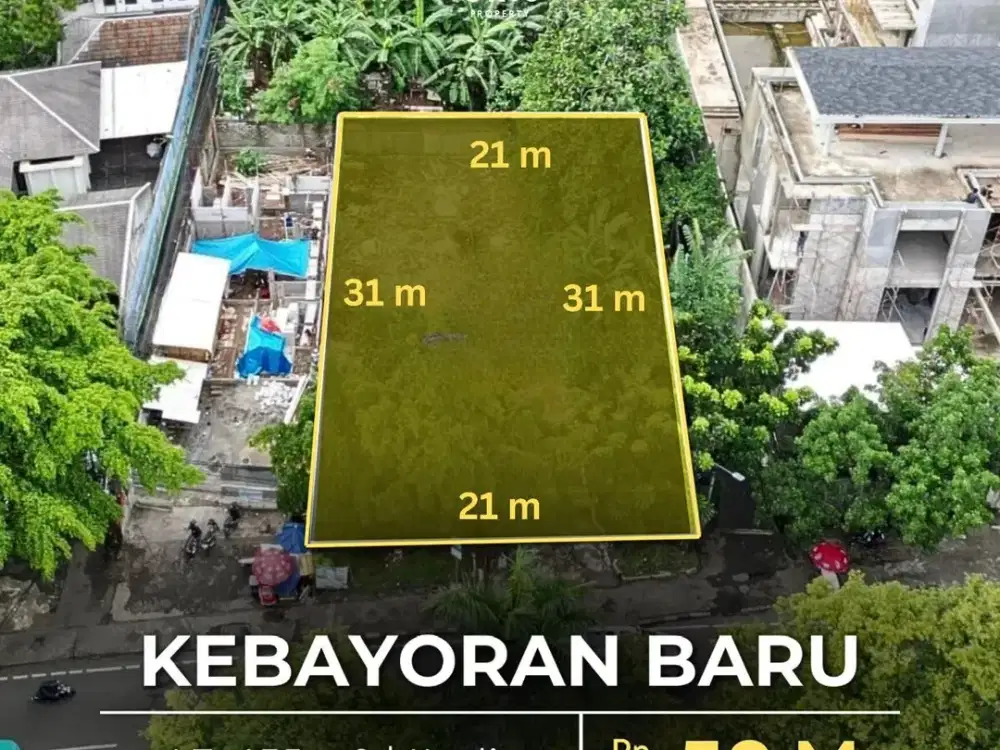 For Sale Kavling Siap Bangun Cocok untuk Usaha / Kantor, Dekat Senayan City & Plaza Senayan