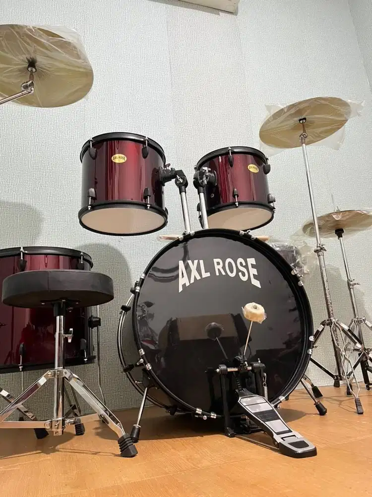 Drum set AXL ROSE 5 pcs like new lengkap
