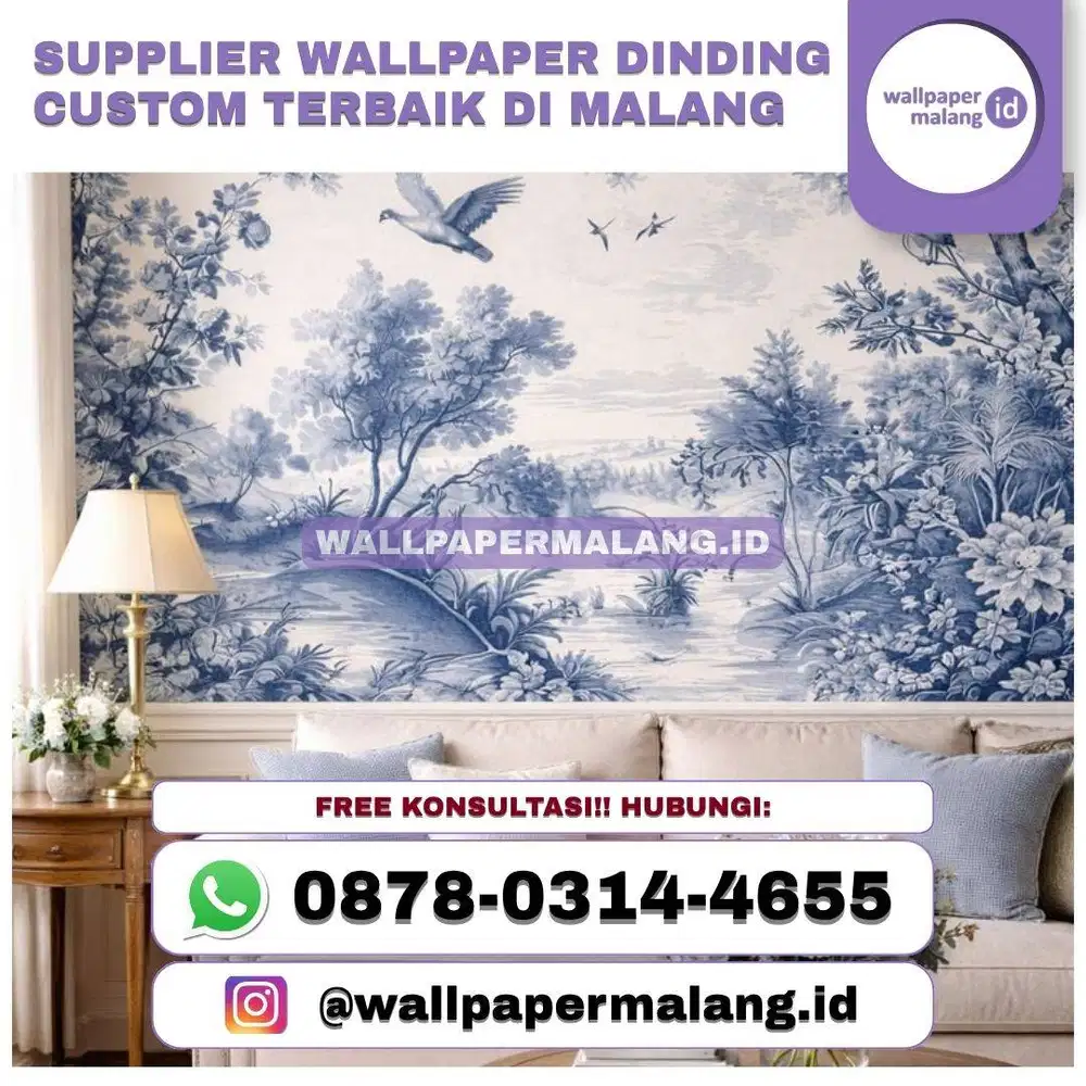SUPPLIER WALLPAPER DINDING CUSTOM TERBAIK DI MALANG
