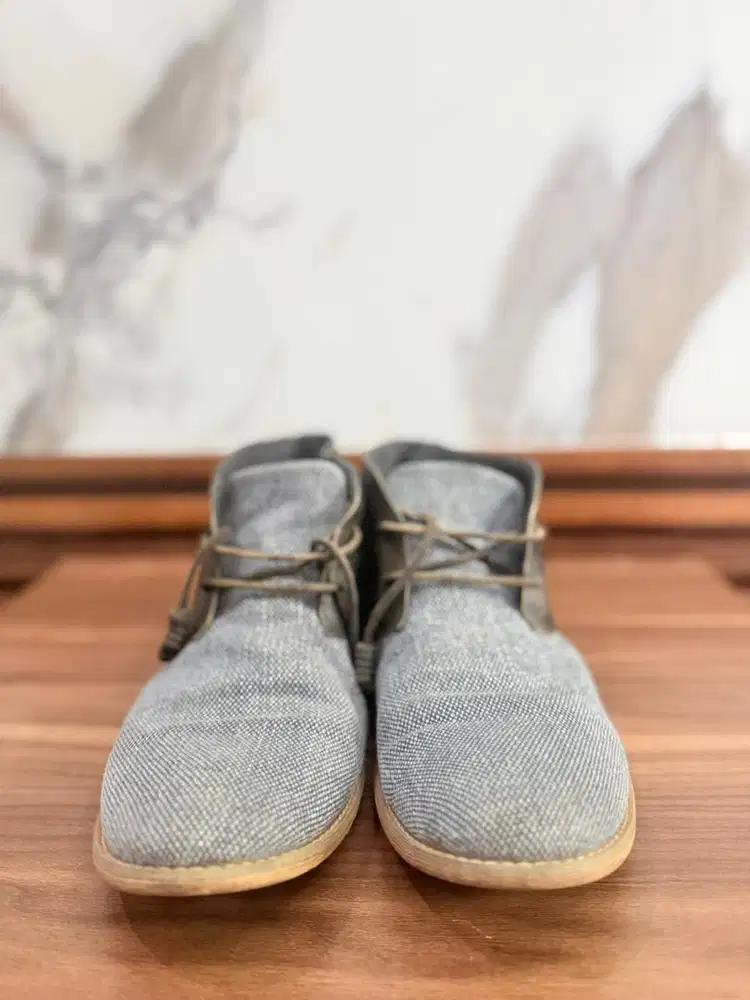 Sepatu Obermain kulit canvas size 42