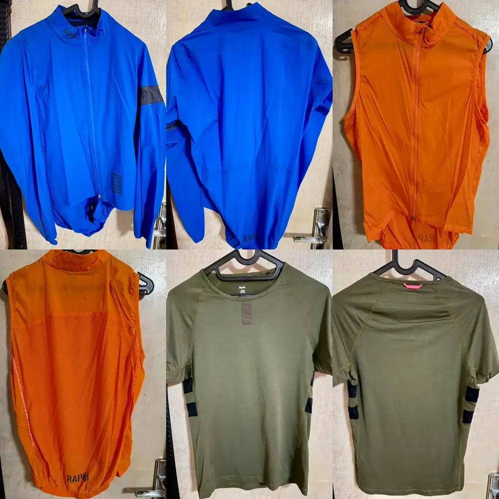 Rapha Original Size L – Rain Jacket + Wind Vest + Technical T-Shirt