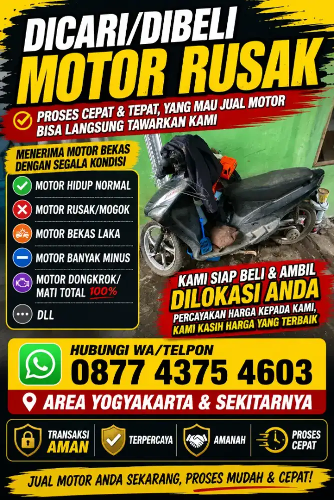 MENERIMA MOTOR BEKAS