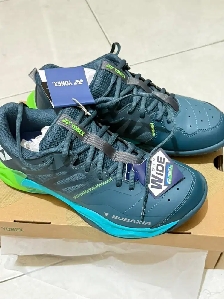JUAL RUGI Sepatu Yonex Subaxia GT Power Cushion warna dark green WIDE