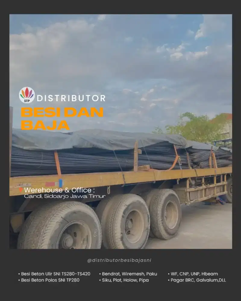 Pusat besi baja SNI harga terjangkau